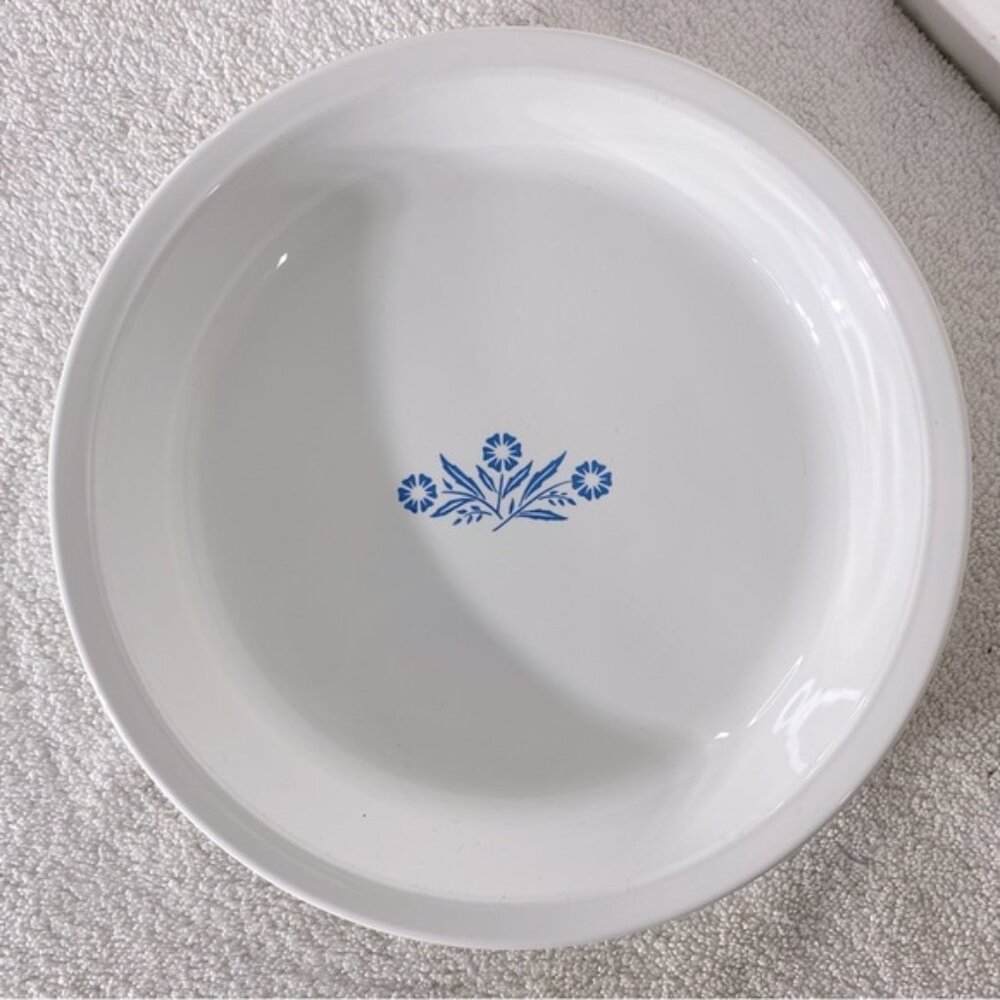 Vintage Corningware Blue Cornflower Round Pie Plate Pie Dish
